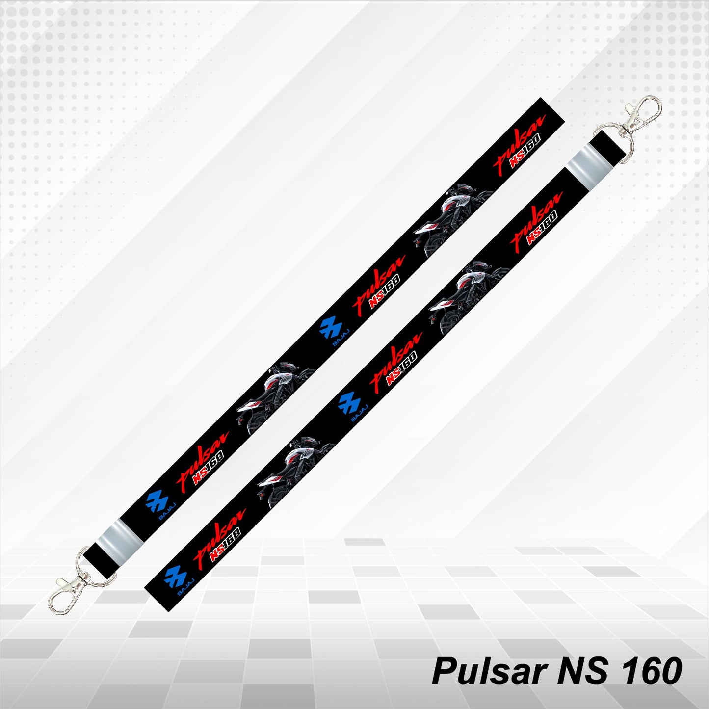 Pulsar NS 160 - Personalized Printed Lanyard keychain Holder Multicolored (20mm)