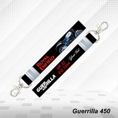 Guerrilla 450 - Personalized Royal Enfield Printed Lanyard Keychain