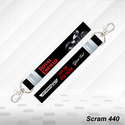 Scram 440 - Personalized Royal Enfield Printed Lanyard Keychain