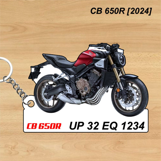 CB 650R [2024] - Personalized Honda Keychain - Wood, Acrylic, Metal Printed