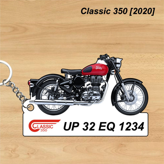 Classic 350 [2020] - Personalized Royal Enfield Printed Keychain