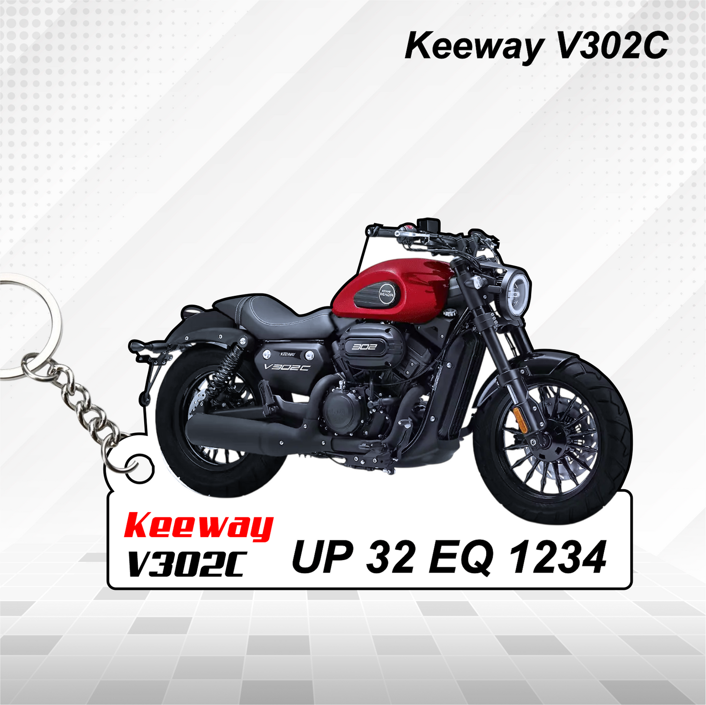 Keeway Bikes - All Models - Personalized Keeway Printed Keychain