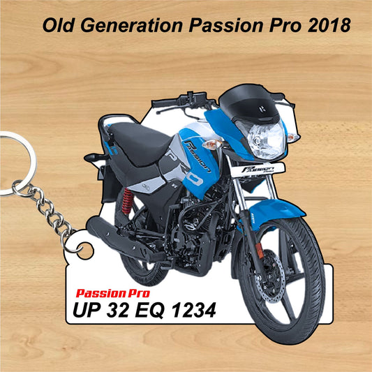 Old Generation Passion Pro 2018 - Personalized Hero Keychain - Wood, Acrylic, Metal Printed