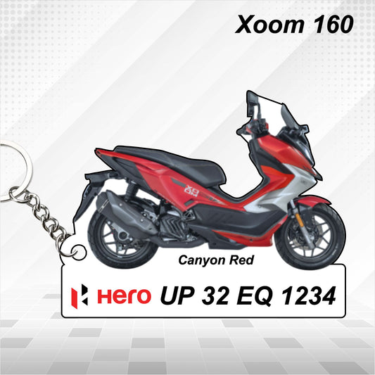 Hero Xoom 160 - Personalized Hero Keychain - Wood, Acrylic, Metal Printed