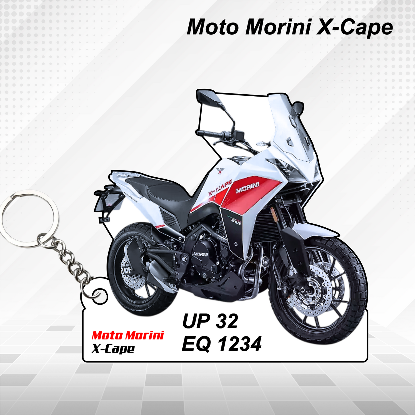 Moto Morini Bikes - All Models - Personalized Moto Morini Printed Keychain