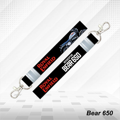 Bear 650 - Personalized Royal Enfield Printed Lanyard Keychain