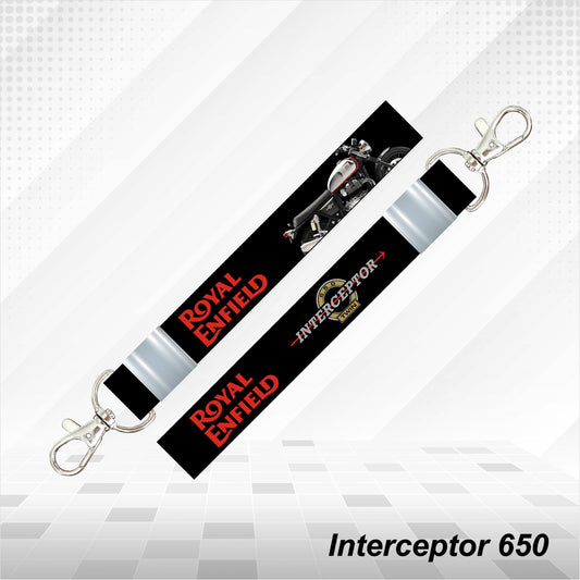 Interceptor 650 - Personalized Printed Lanyard keychain Holder Multicolored (20mm)