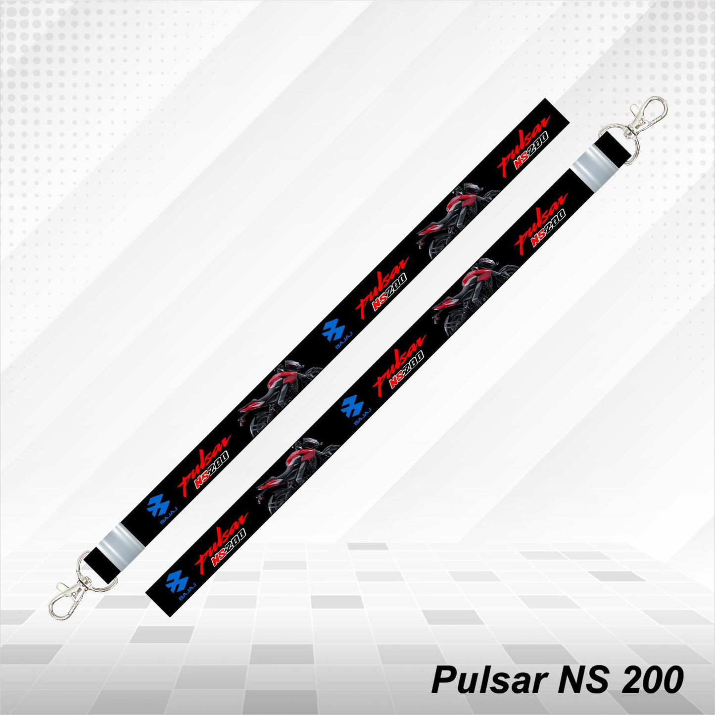 Pulsar NS 200 - Personalized Printed Lanyard keychain Holder Multicolored (20mm)