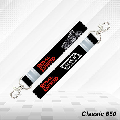 Classic 650 - Personalized Royal Enfield Printed Lanyard Keychain