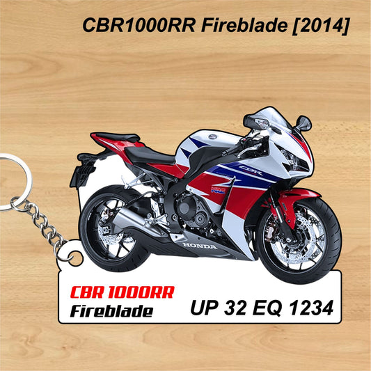 CBR 1000 RR Fireblade [2014]  - Personalized Honda Keychain - Wood, Acrylic, Metal Printed