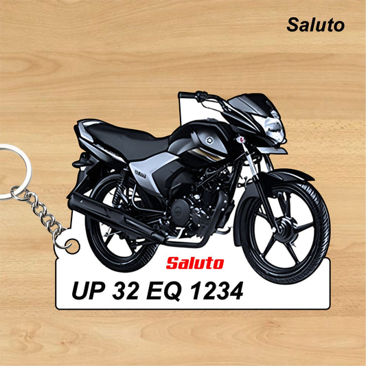 Saluto - Personalized Honda Keychain - Wood, Acrylic, Metal Printed