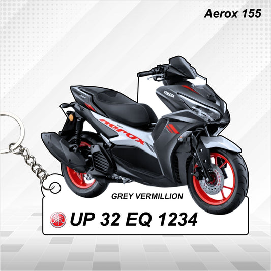 Aerox 155 - Personalized Yamaha Keychain - Wood, Acrylic, Metal Printed