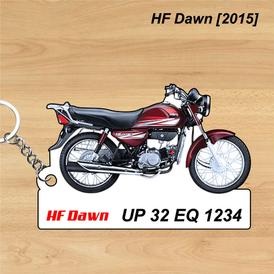 HF Dawn [2015] - Personalized Hero Keychain - Wood, Acrylic, Metal Printed