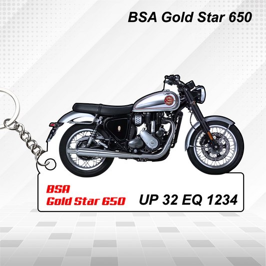 BSA Bikes - All Models - Personalized BSA Printed Keychain