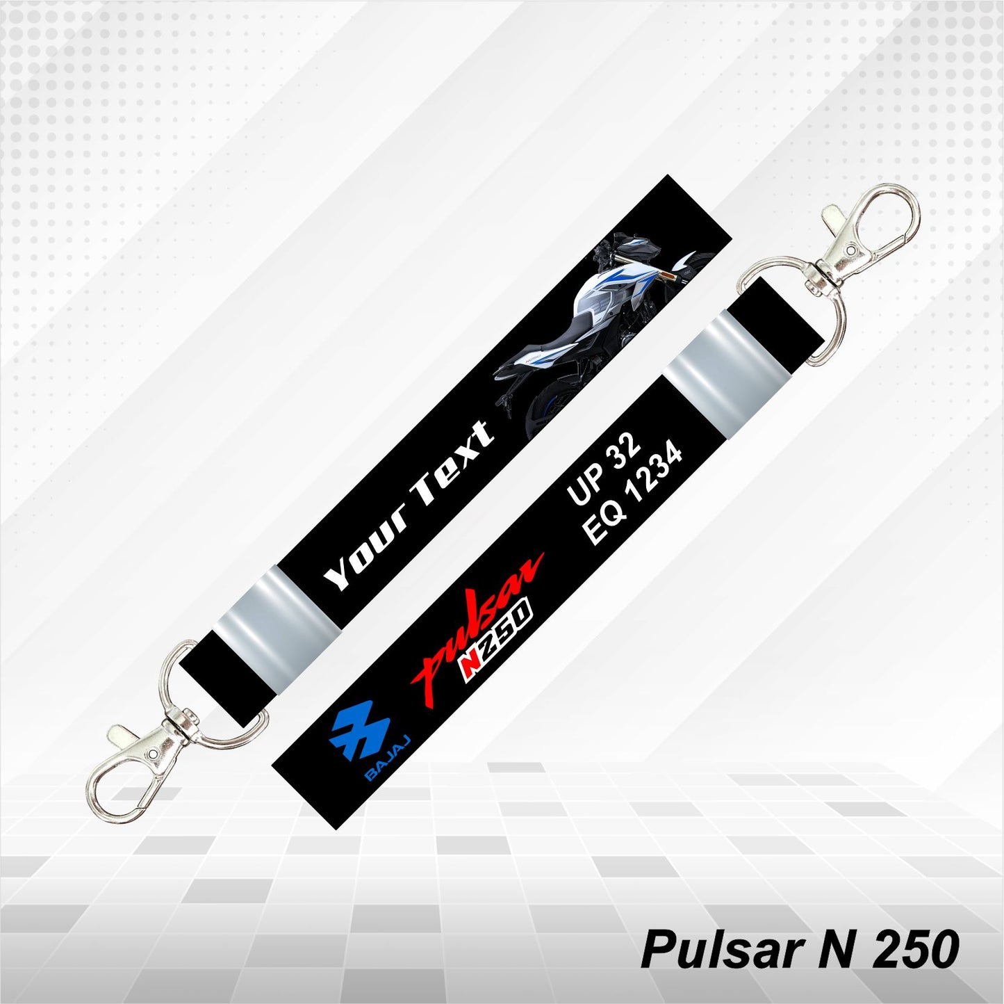 Pulsar N250 - Personalized Bajaj Keychain - Wood, Acrylic, Metal Printed
