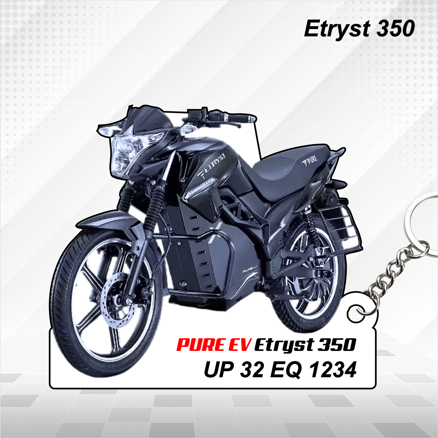 PURE EV Bikes - All Models - Personalized PURE EV Printed Keychain