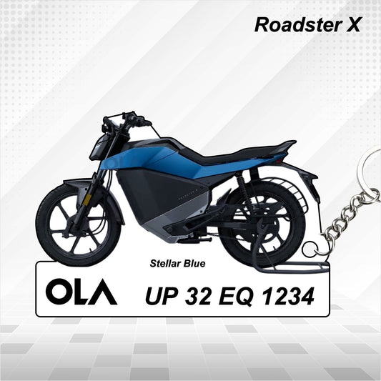 OLA Roadster X - Personalized Keychain - Wood, Acrylic, Metal Printed