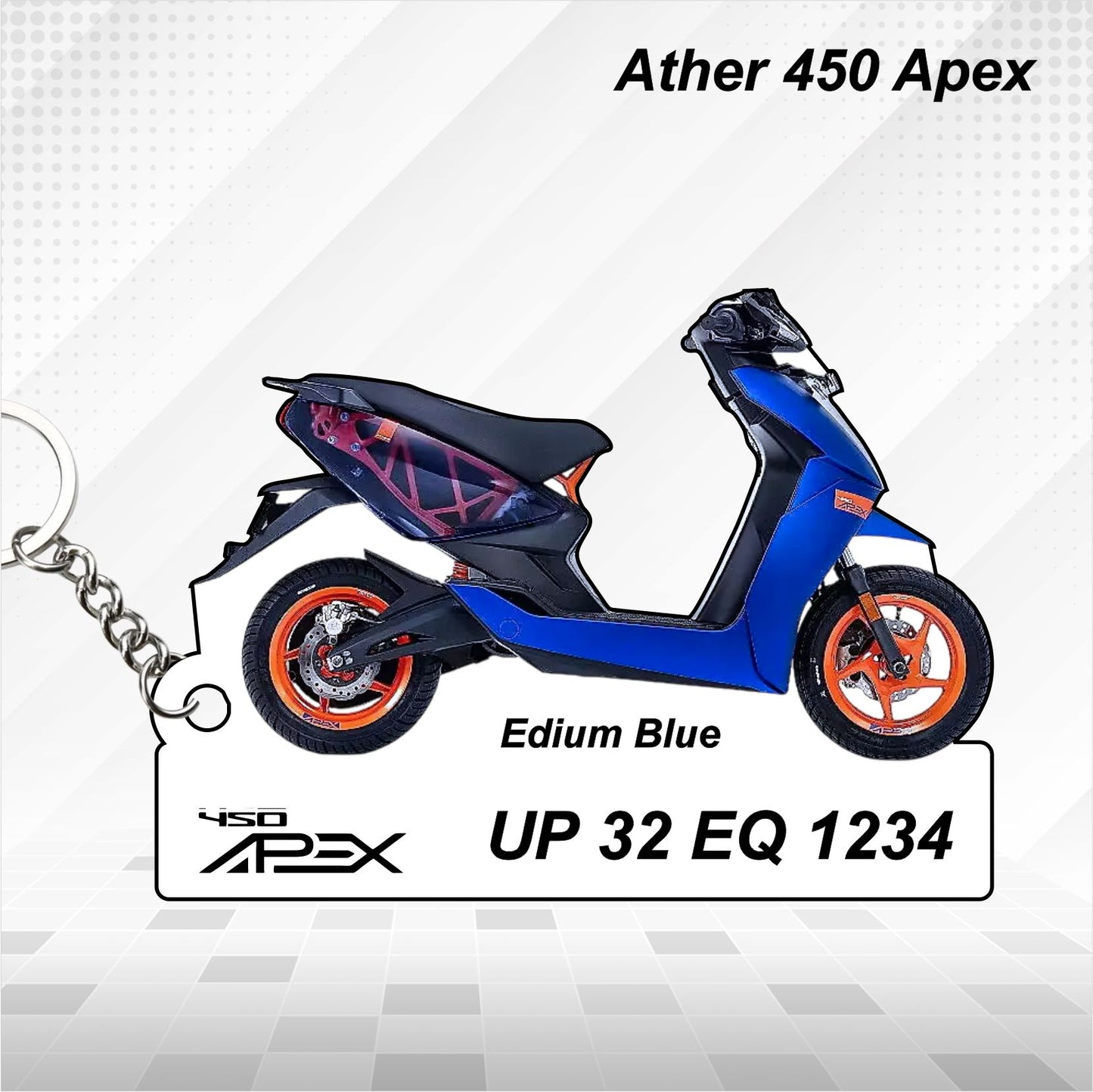 Ather 450 Apex - Personalized Keychain - Wood, Acrylic, Metal Printed
