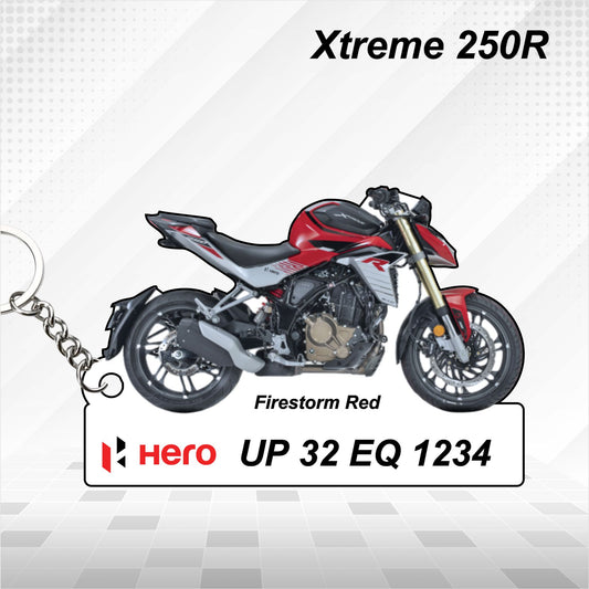 Hero Xtreme 250R - Personalized Hero Keychain - Wood, Acrylic, Metal Printed