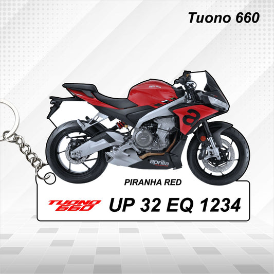 Tuono 660 - Personalized Aprilia Keychain - Wood, Acrylic, Metal Printed, Lanyard