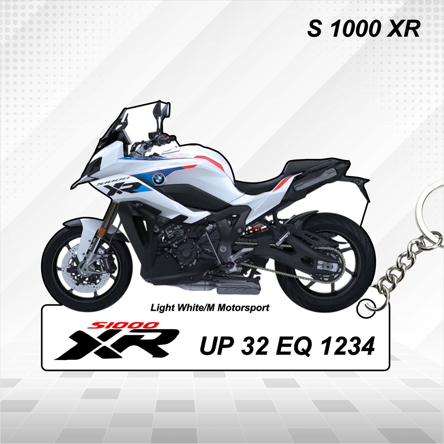 S 1000 XR - Personalized BMW Keychain - Wood, Acrylic, Metal Printed, Lanyard