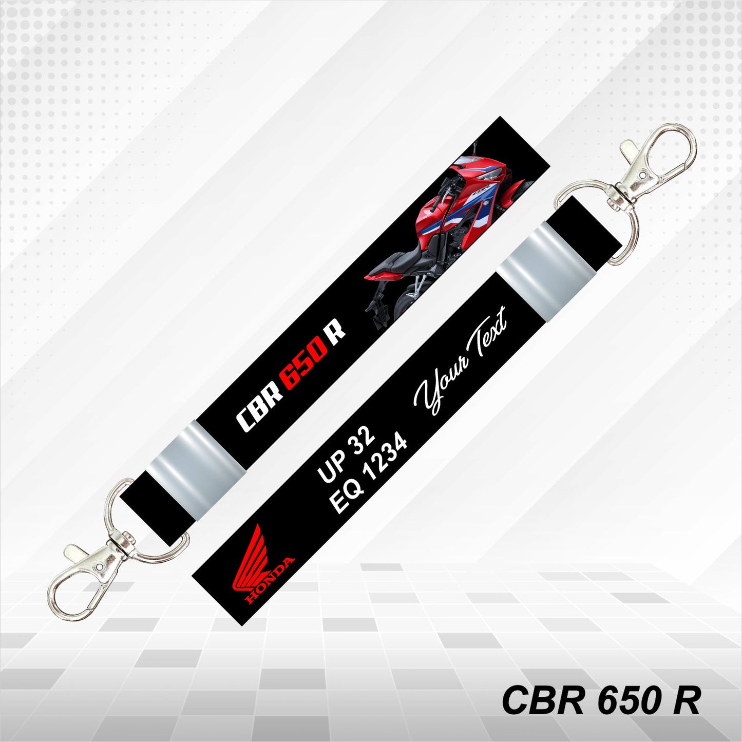 CBR 650 R - Personalized Honda Keychain - Wood, Acrylic, Metal Printed