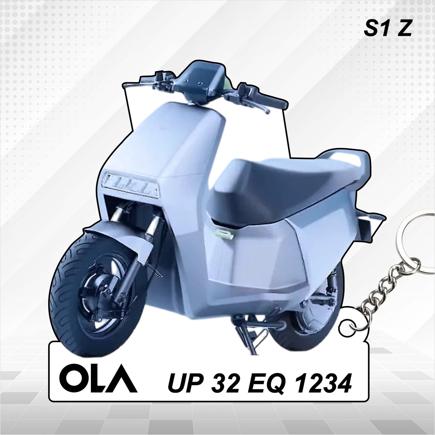 OLA S1 Z - Personalized Keychain - Wood, Acrylic, Metal Printed