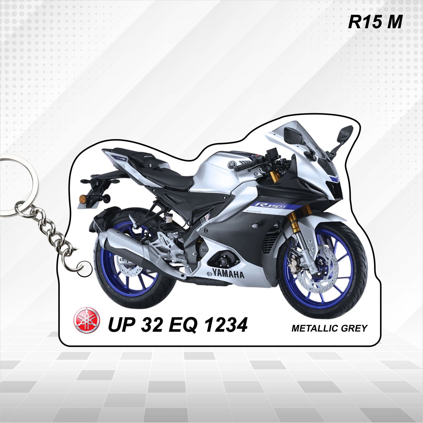 R15M - Personalized Yamaha Keychain - Wood, Acrylic, Metal Printed
