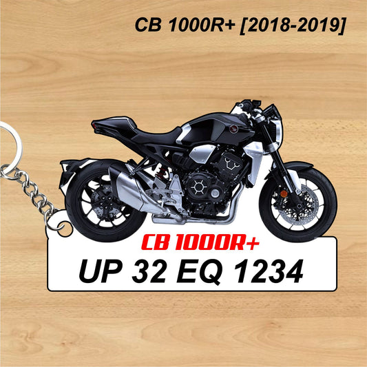 CB 1000R+ [2018-2019] - Personalized Honda Keychain - Wood, Acrylic, Metal Printed