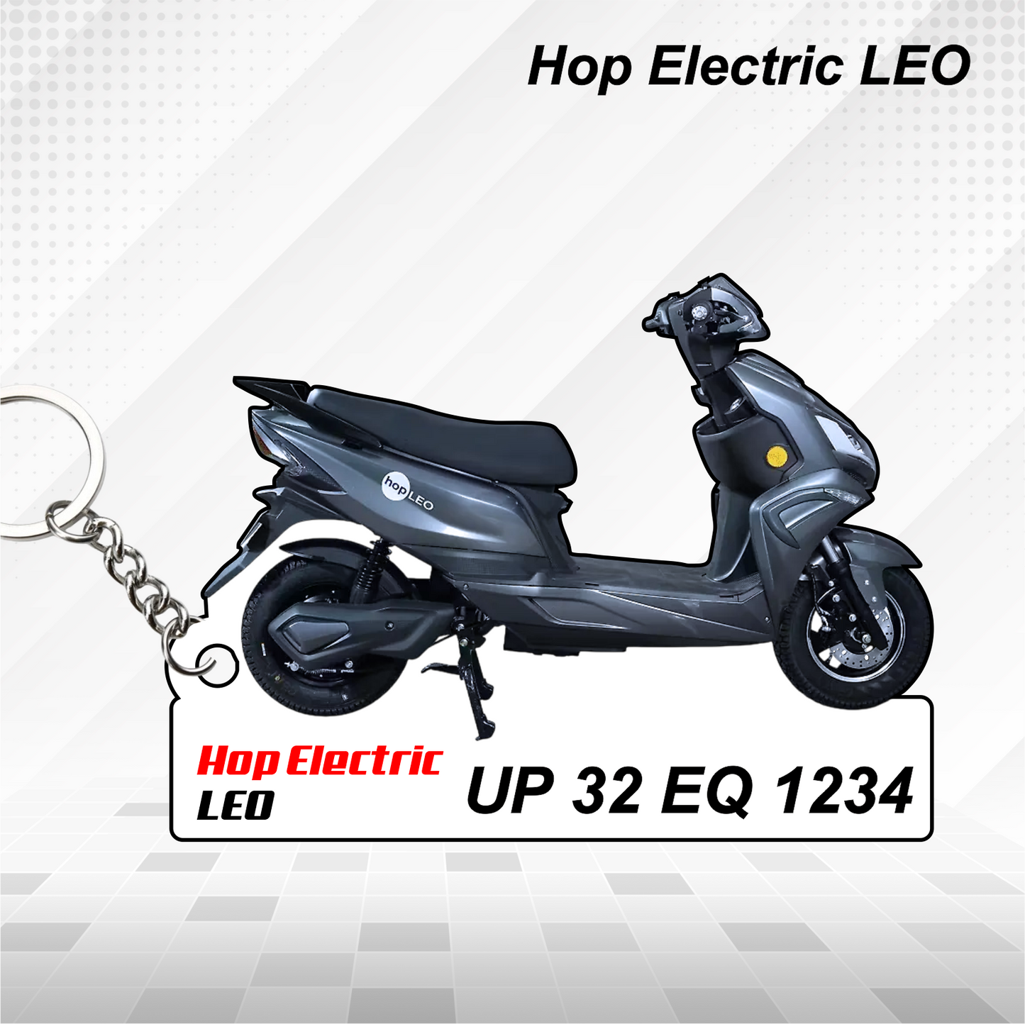 Hop Electric Bikes - All Models - Personalized Hop Electric Printed Keychain