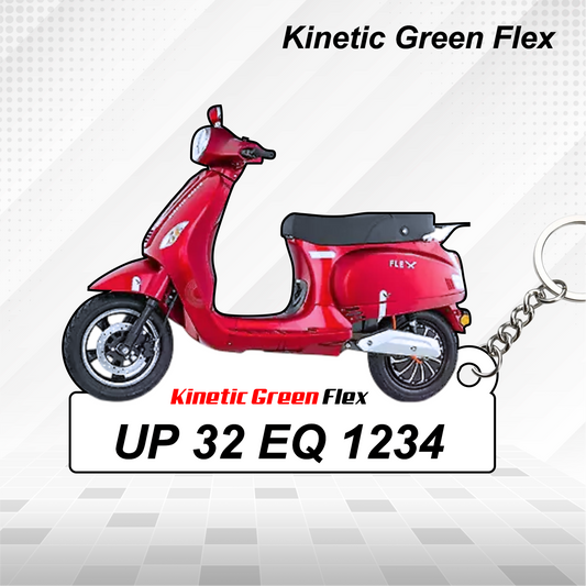 Kinetic Green Bikes - All Models - Personalized Kinetic Green Printed Keychain