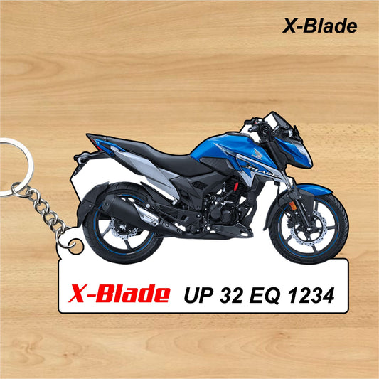 X-Blade - Personalized Honda Keychain - Wood, Acrylic, Metal Printed