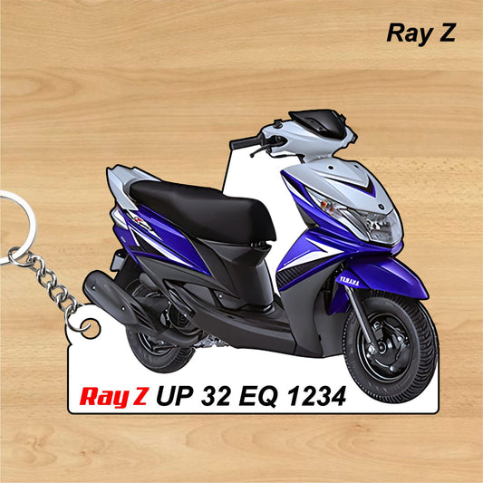 Ray Z - Personalized Yamaha Keychain - Wood, Acrylic, Metal Printed