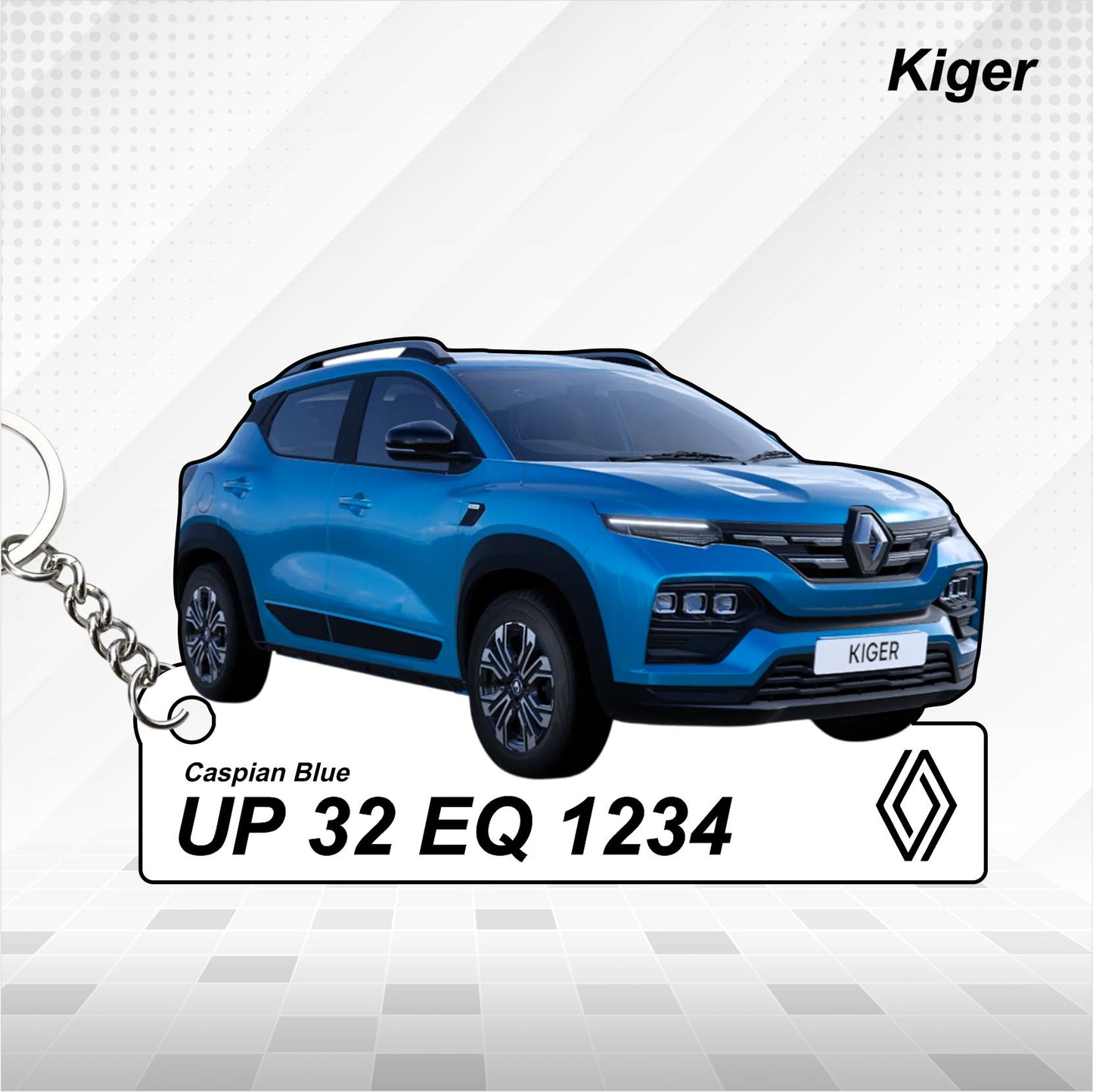 Kiger [2023-2025] - Personalized Renault Car Keychain - Wood, Acrylic, Metal Printed