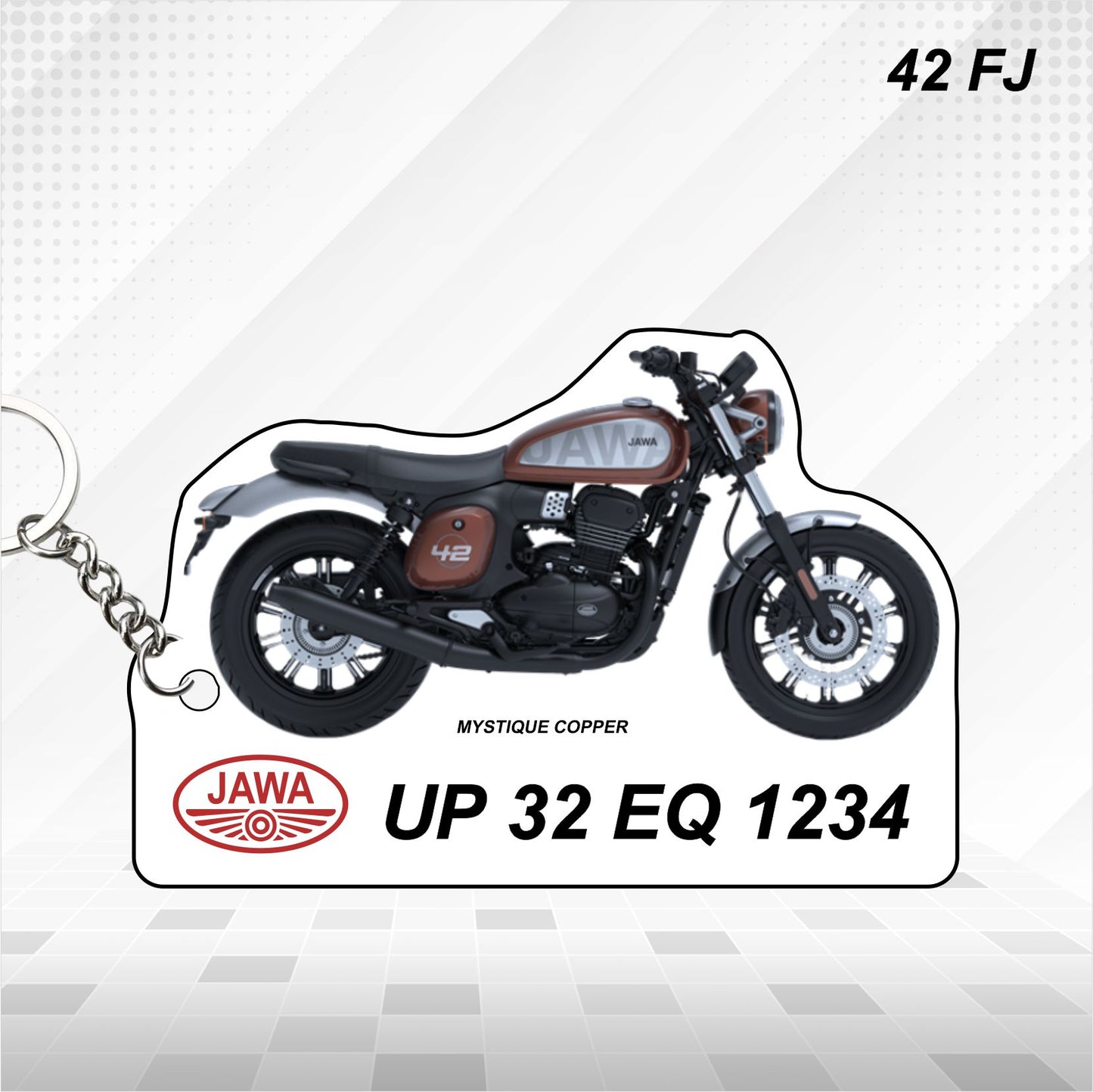 Jawa 42 FJ - Personalized Jawa Keychain - Wood, Acrylic, Metal Printed