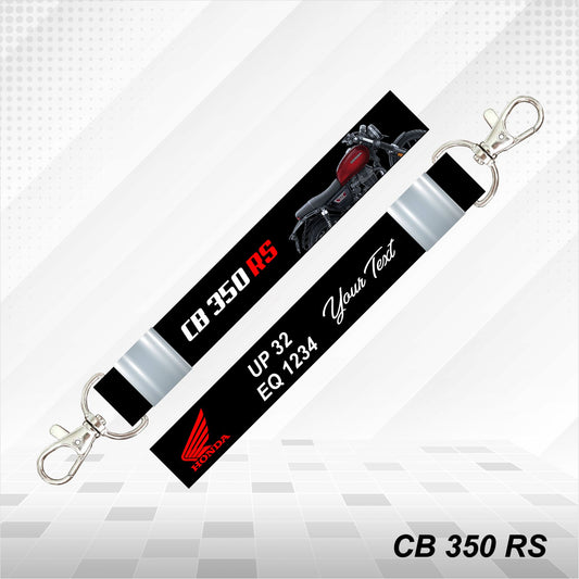 CB 350 RS - Personalized Honda Keychain - Wood, Acrylic, Metal Printed