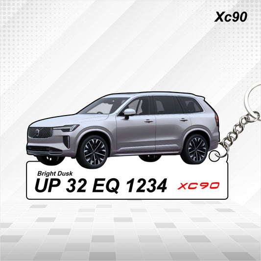 XC90 - Personalized Volvo Car Keychain - Wood, Acrylic, Metal Printed