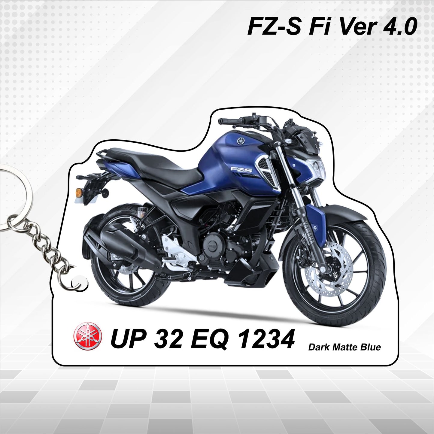 FZ-S Fi Ver 4.0 - Personalized Yamaha Keychain  - Wood, Acrylic, Metal Printed