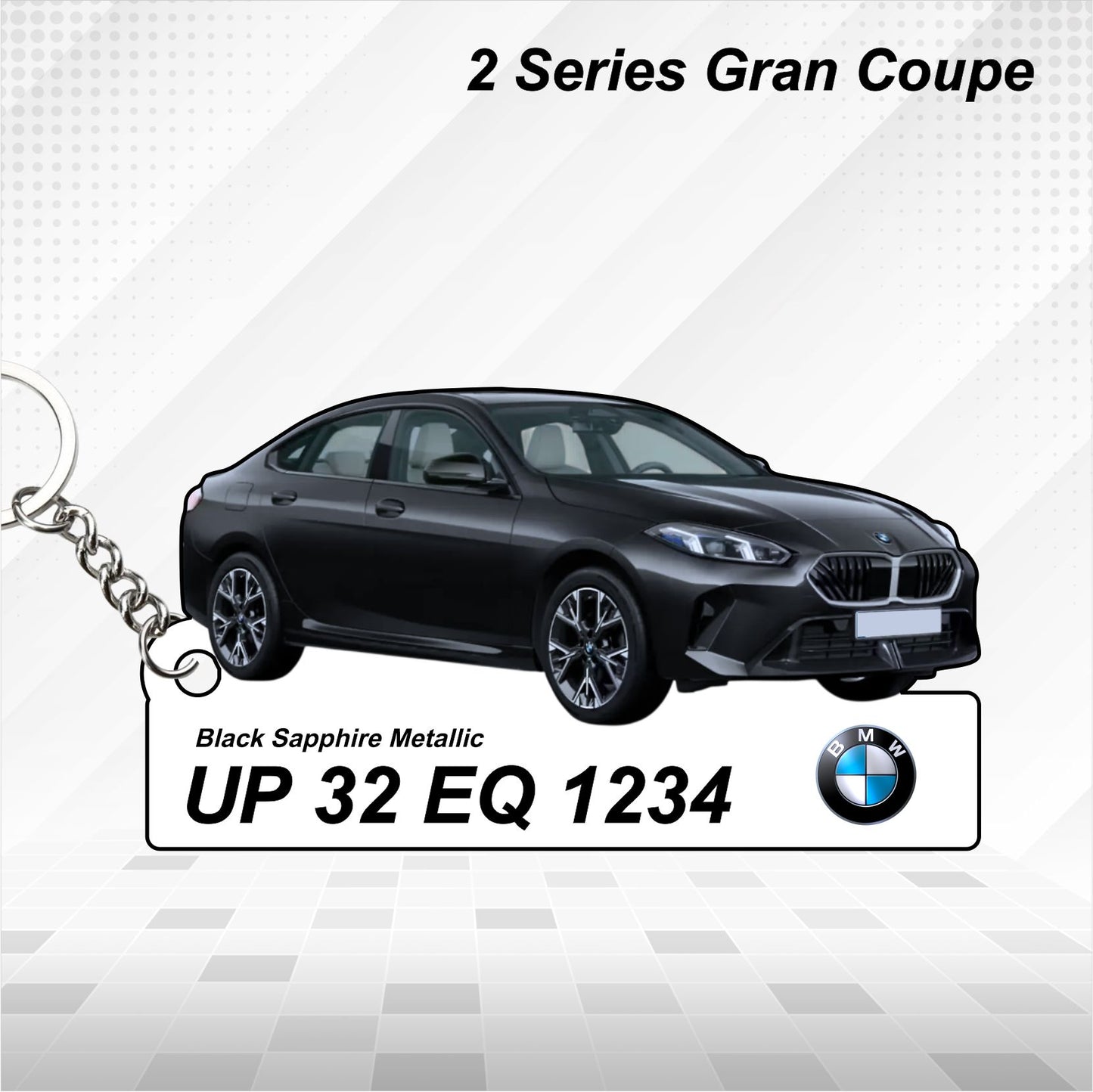 2 Series Gran Coupe - Personalized BMW Car Keychain - Wood, Acrylic, Metal Printed