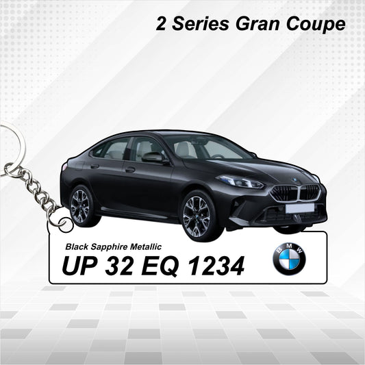 2 Series Gran Coupe - Personalized BMW Car Keychain - Wood, Acrylic, Metal Printed