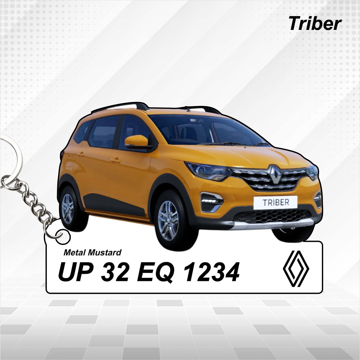 Triber [2023-2025] - Personalized Renault Car Keychain - Wood, Acrylic, Metal Printed