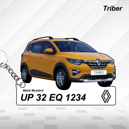 Triber [2023-2025] - Personalized Renault Car Keychain - Wood, Acrylic, Metal Printed