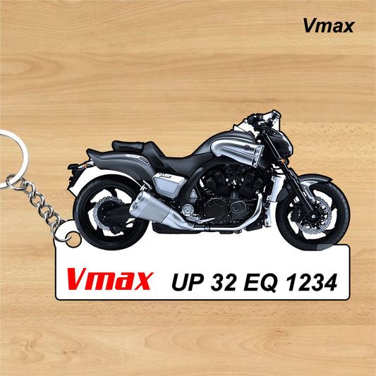 Vmax - Personalized Honda Keychain - Wood, Acrylic, Metal Printed
