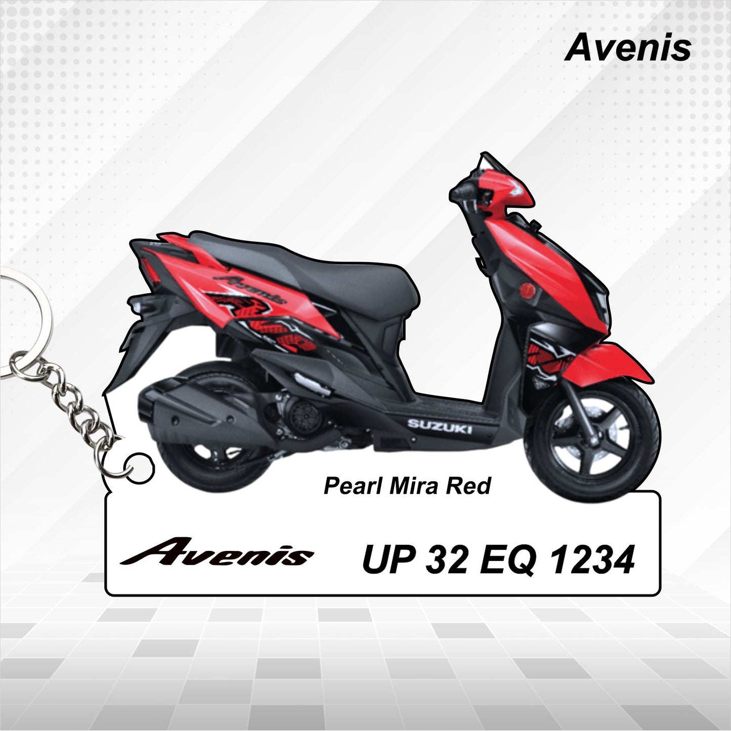 Avenis - Personalized Suzuki Keychain - Wood, Acrylic, Metal Printed