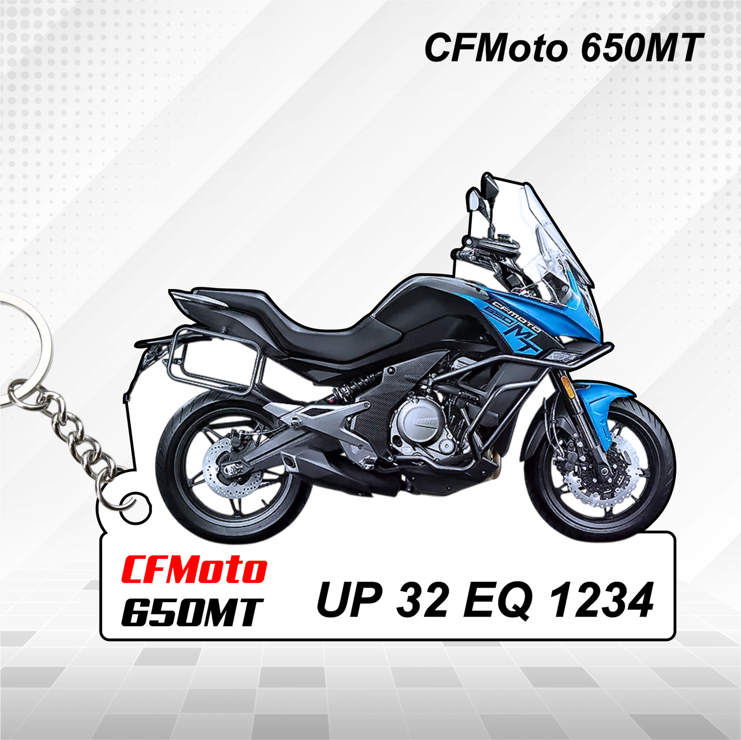 CFMoto Bikes - All Models - Personalized CFMoto Printed Keychain