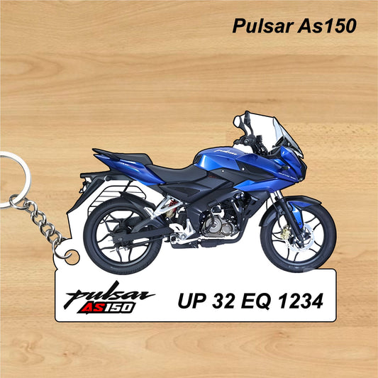 Pulsar AS150 - Personalized Bajaj Printed Keychain or Lanyard