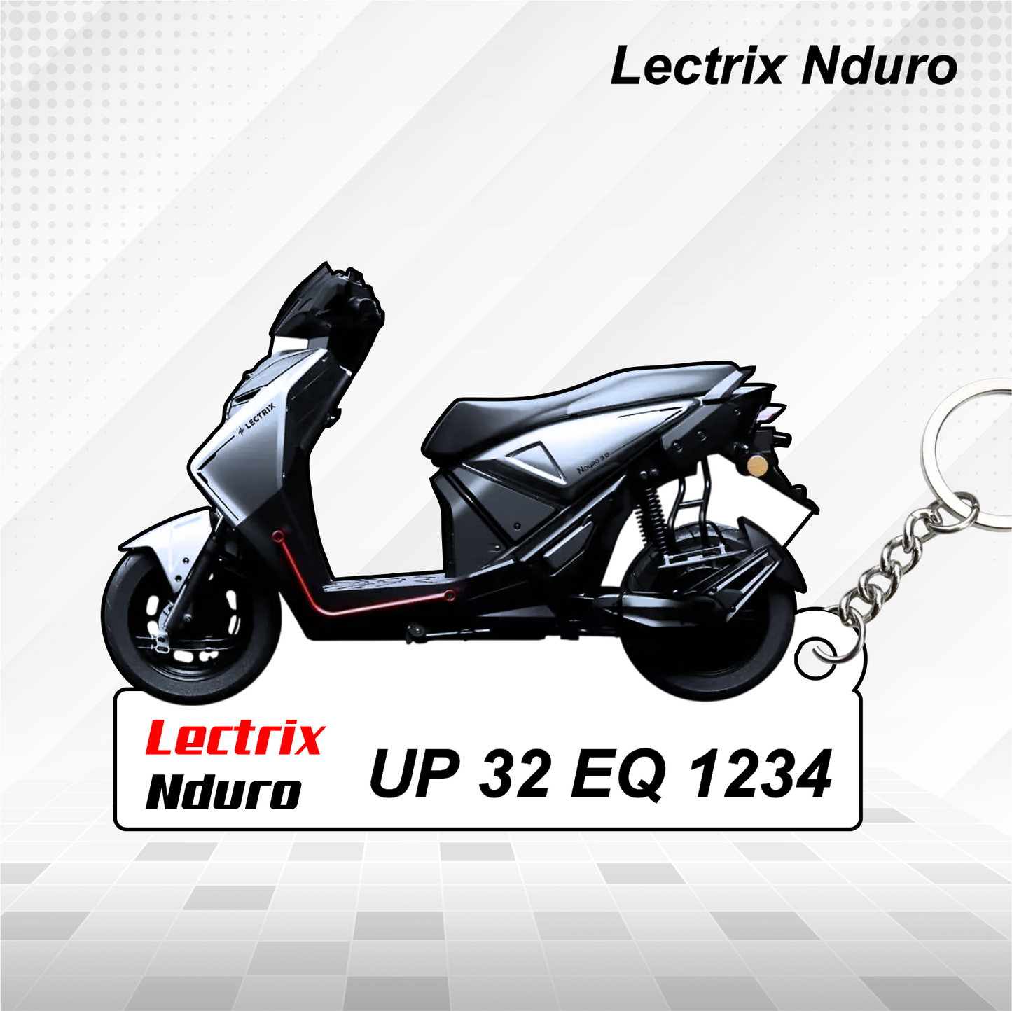 Lectrix Scooters - All Models - Personalized Lectrix Printed Keychain