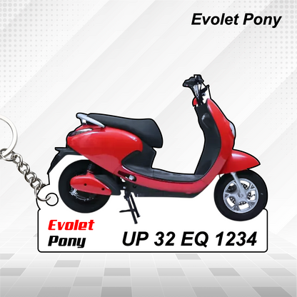 Evolet Scooters - All Models - Personalized Evolet Printed Keychain