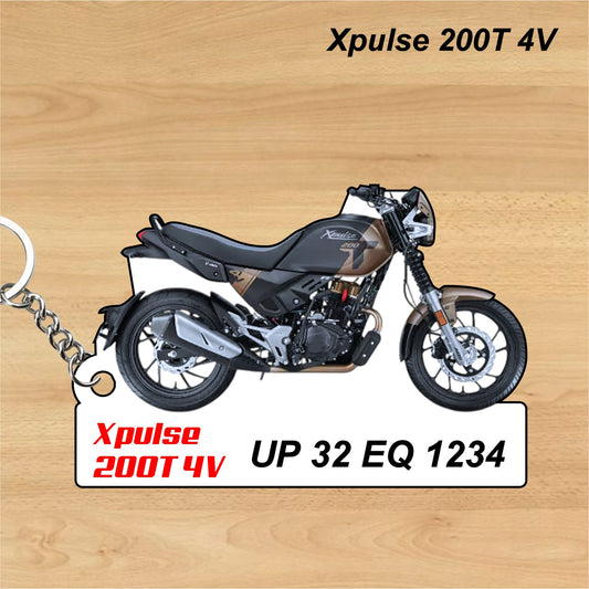 Xpulse 200T 4V - Personalized Hero Keychain - Wood, Acrylic, Metal Printed