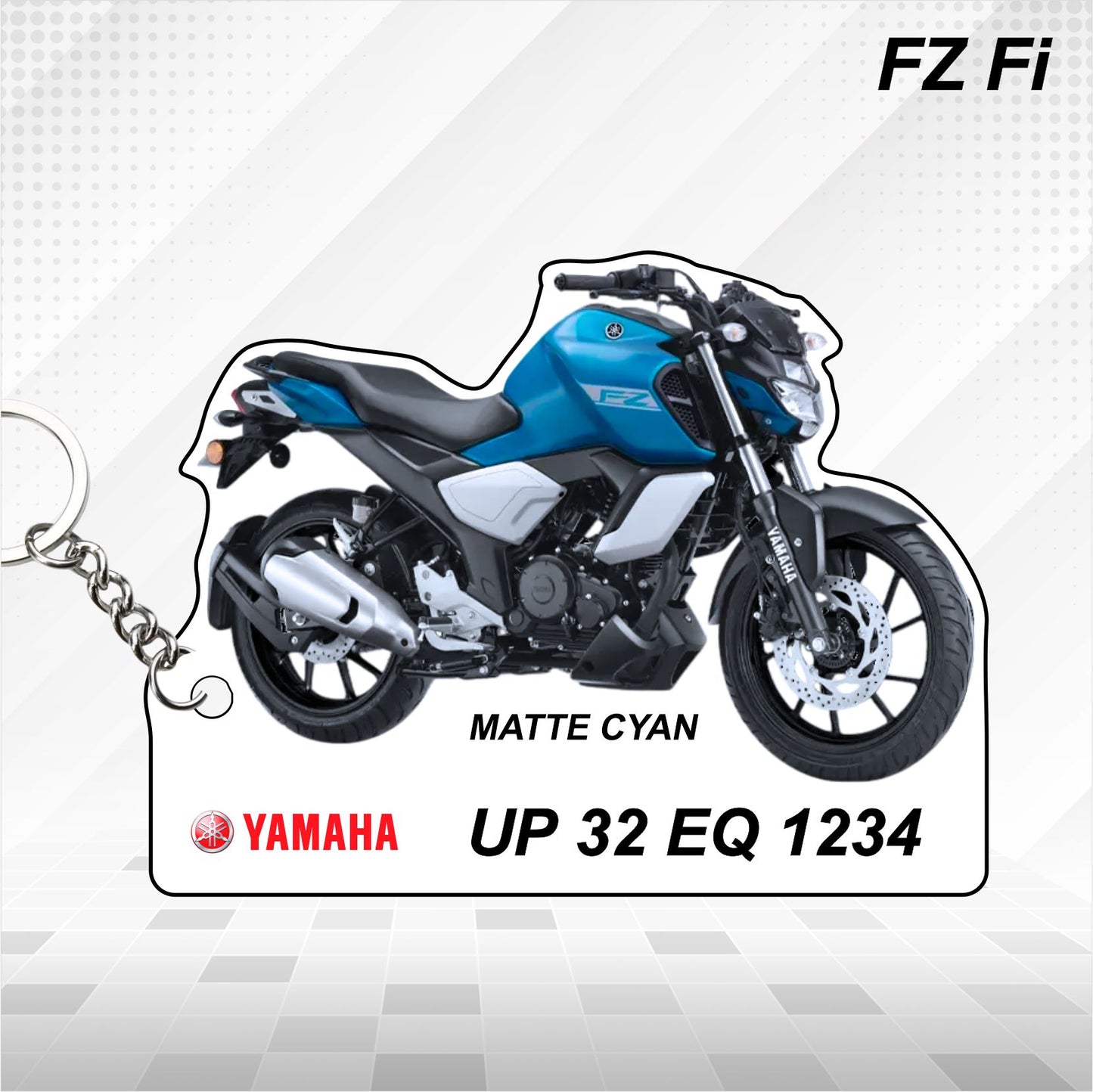 FZ-Fi - Personalized Yamaha Keychain  - Wood, Acrylic, Metal Printed